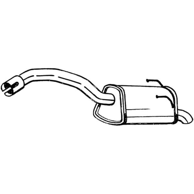 Geluiddemper achter BOSAL 148-203