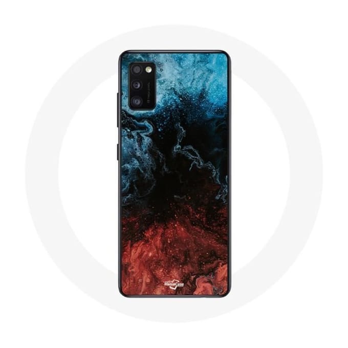 Coque pour Samsung Galaxy S20 plus fond de texture abstraite rouge noir bleu