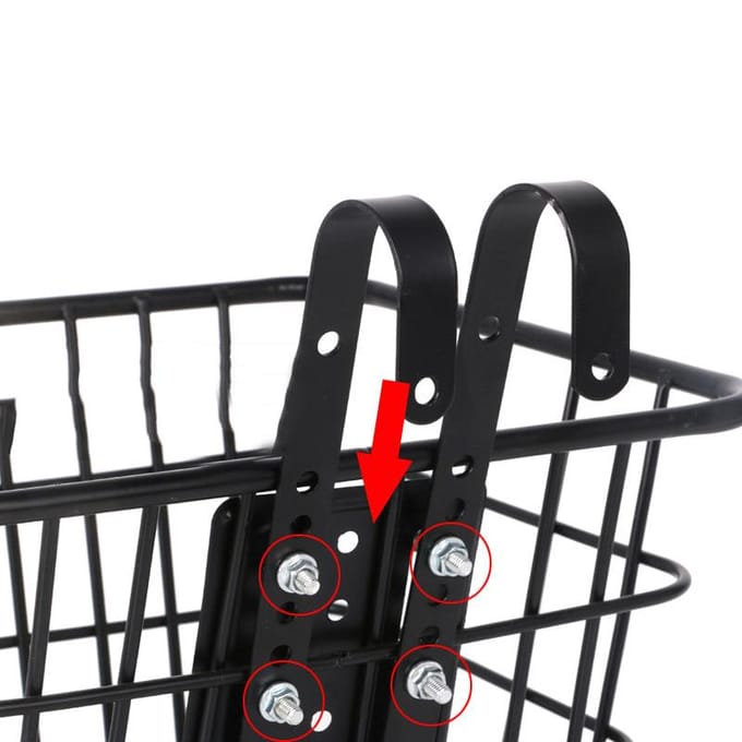 Fiets Voor Mand Installatie Haken Verstelbare Montagehaak Hanger Bevestiging Snelspanner black