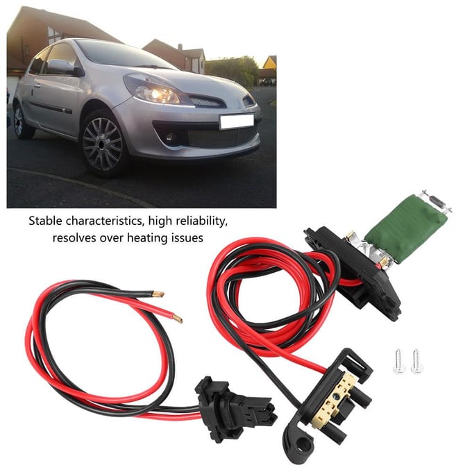 Kachelventilator Motorweerstand voor Renault Clio MK3 III Modus 7701209803 wit