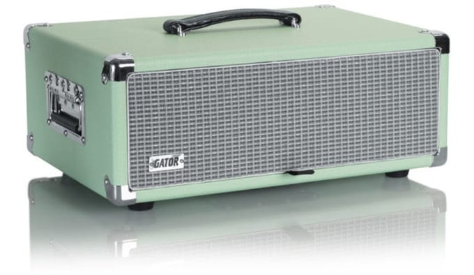 Gator Cases GR-RETRORACK-3SG Retro Rack Vintage Amp Vibe Rack Case 3U Seafoam Green