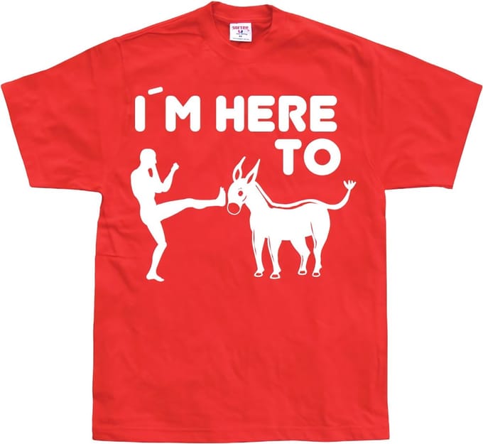 Hybris I'm Here To Kick Ass T-shirt SH-1-15157-LFH2-5