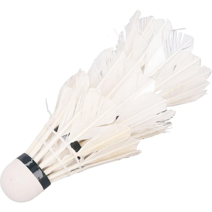 3 stuks Ganzenveer Badminton Professioneel Stabiel Duurzaam Witte Shuttlecocks voor Binnen Buiten white