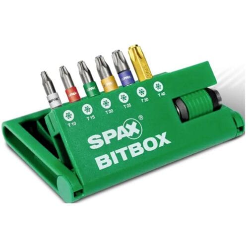 Spax Bitset En Bithouder - Bitcheck T-star Plus - Magnetisch Torx - T10-t40 - 7-delig