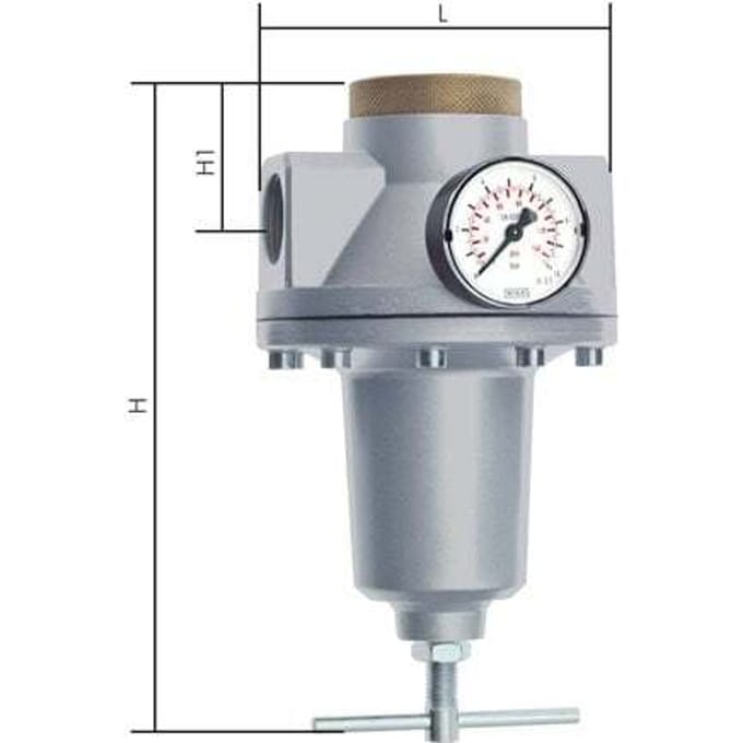 Drukregelaar G3/4'' 9500l/min 0,1-3,0bar/1-44psi Standaard 5