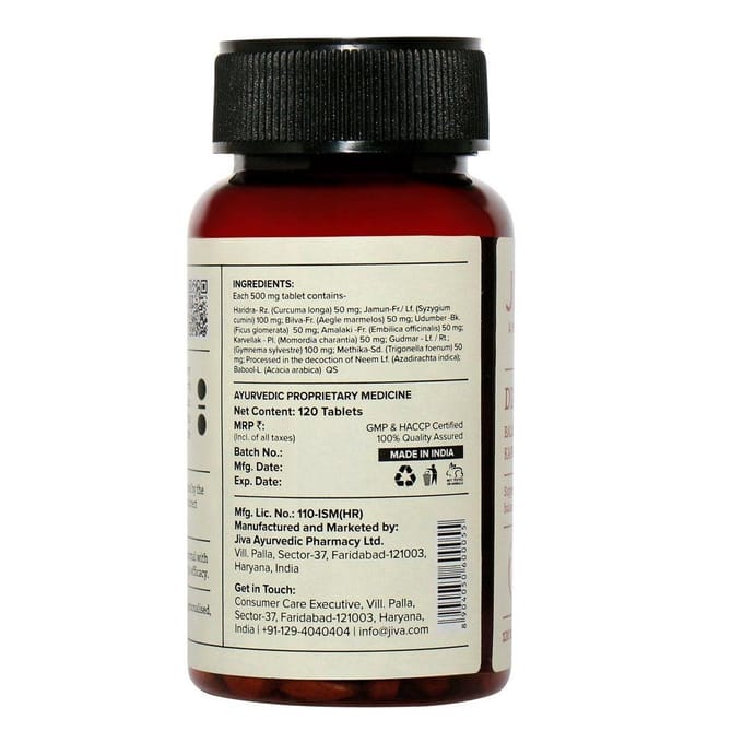 Diatrien (120 tabbladen, 100 mg), Diatrin Tabletten, Jiva
