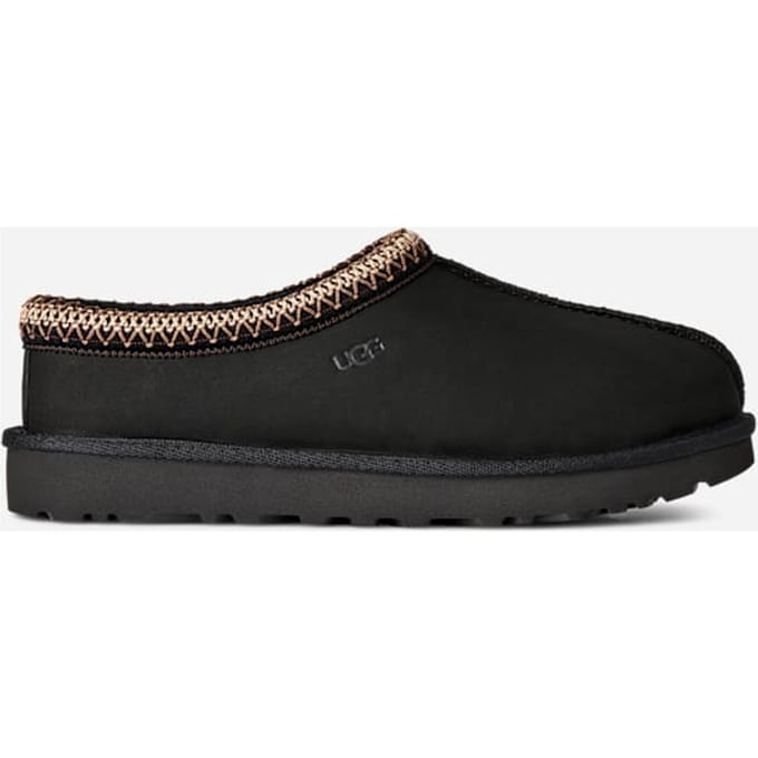 UGG® Tasman Nubuck in Black, Size 3, Polyester