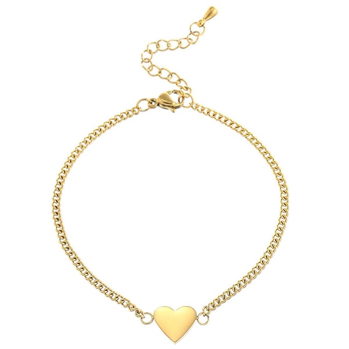 Victorious Dames Armband Goud – Gouden Hart – 14 t/m 18cm