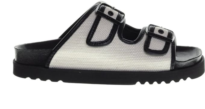 Scholl Juliette Zwart Wit Canvas maat 42