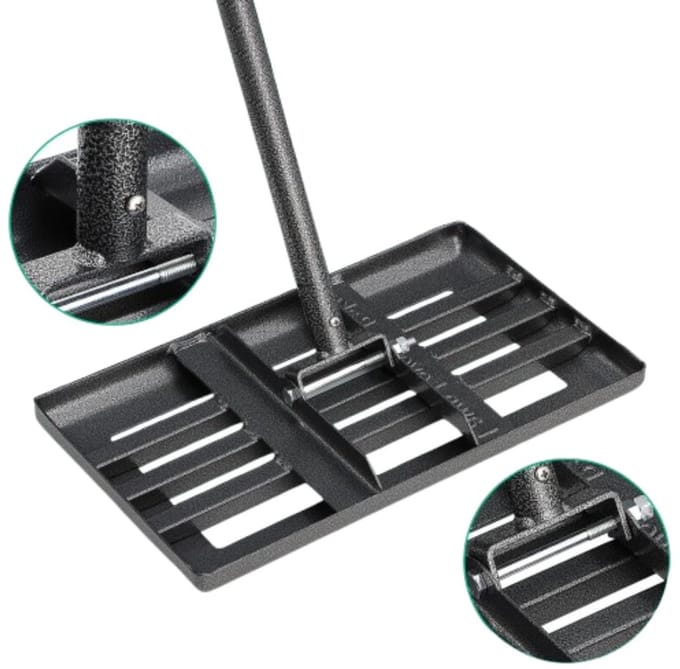 DailySupplies® Gazonrakel - Gazonhark - Nivelleringhark - Zwart