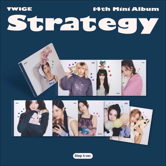 TWICE - STRATEGY 14ème Mini Album (Version étape 4. ) No Site POB_Random ver. gray