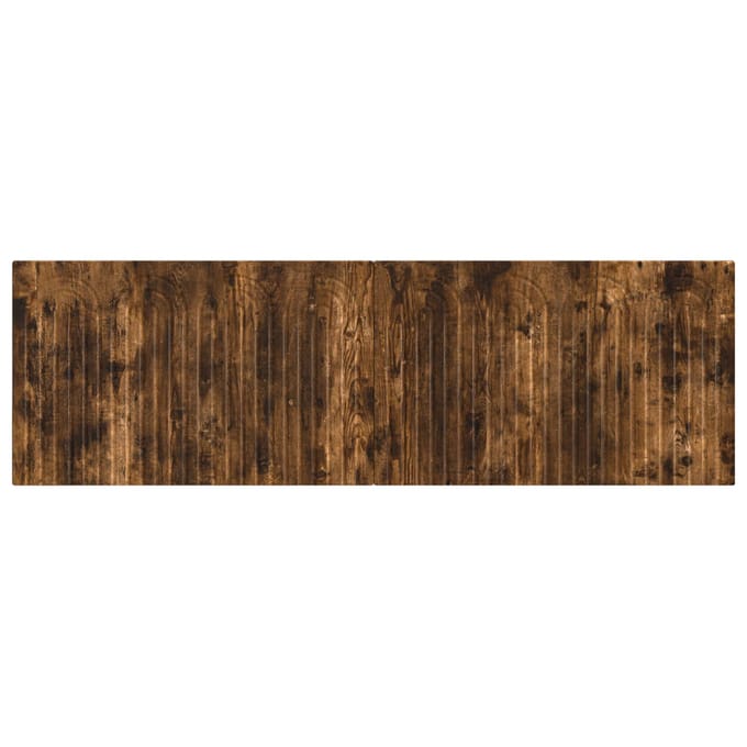 vidaXL - Wandgemonteerd - Hoofdbord - ALKMAAR - Gerookt - eiken - Bewerkt - hout