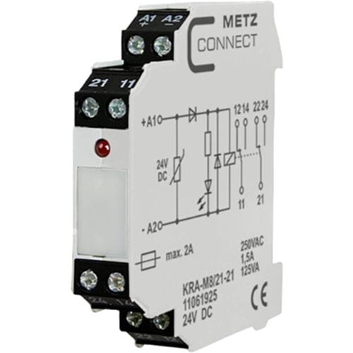 Metz Connect 11061925 Koppelelement 24 V/DC (max) 2x wisselcontact 1 stuk(s)