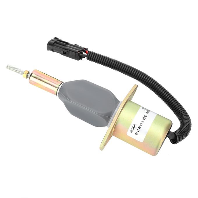 Électrovanne d'arrêt de carburant DC24V Arrêt moteur d'excavatrice Accessoires électriques d'extinction de flamme 3930234