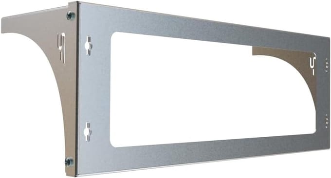 Netwerkkast Wandmontage - Serverkast Rek - Apparatuur Opslag - Stalen Constructie - 19 inch 3U - Zink