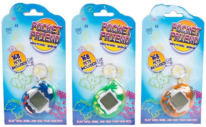 Elektronisch huisdier speelgoed Pocket Friend voor kinderen multi kleuren.