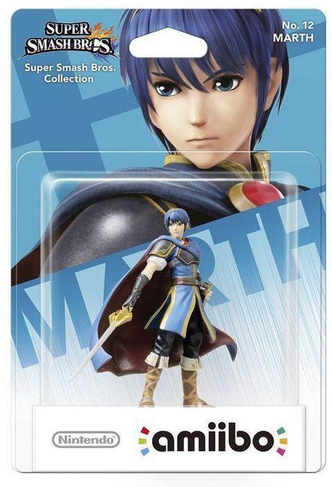 Nintendo Amiibo Marth no. 12 (Super Smash Bros. Collection)