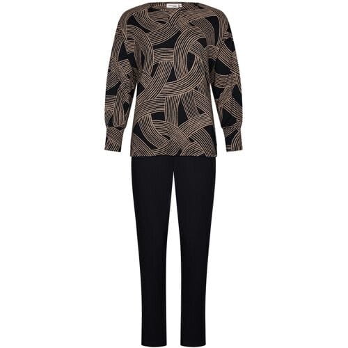 Pastunette Premium - Pyjama - Balance - Viscose - Zwart/Beige - Maat 42