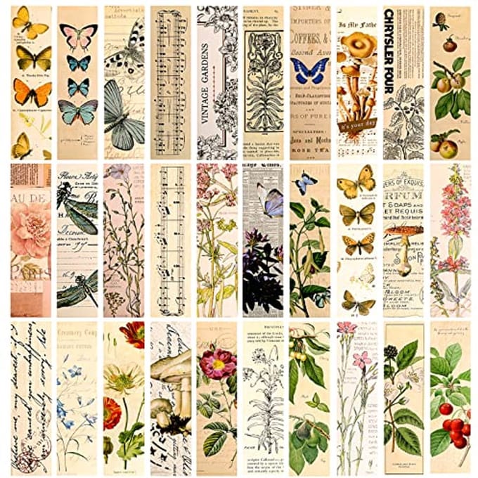 Solidchoice - Set van 30 Aesthetic Boekmerken voor Boekenliefhebbers