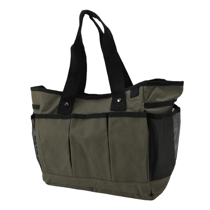 Sac à outils de jardin polyvalent double couche 600D Oxford sac de jardinage pour planter transplanter black