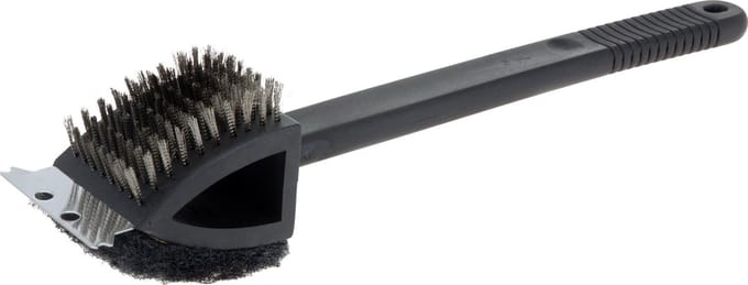 Barbecue schoonmaakborstel 3-in-1 - 37 cm - Barbecue/grill reinigingsborstel