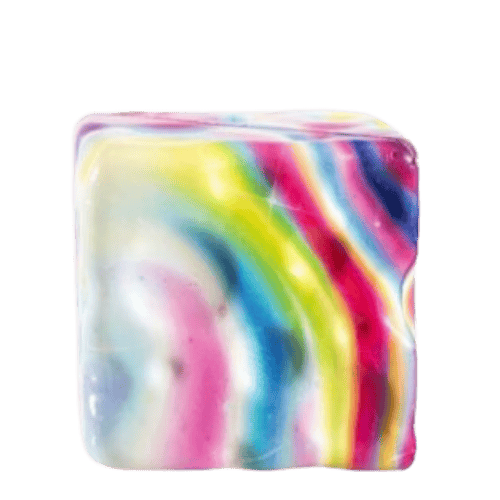 Squeezy Cheese Rainbow Squishy Toy – 7 × 7 cm – 59 g