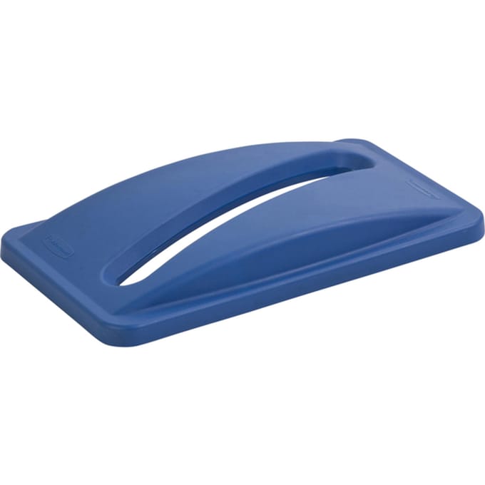 Deksel rubbermaid slim jim vented inwerpopening Voor papier blauw