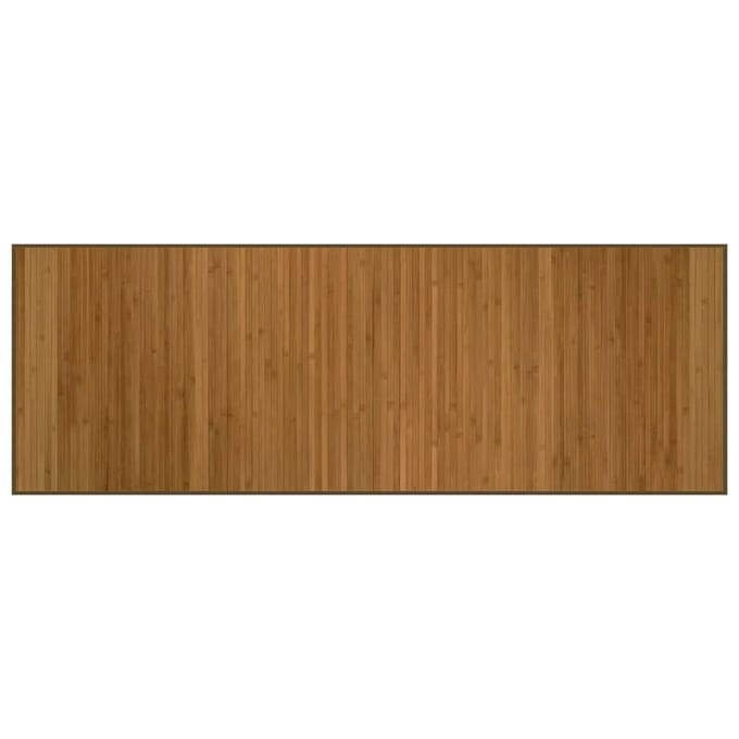vidaXL - Vloerkleed - rechthoekig - 70x200 - cm - bamboe - bruin