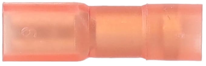 Volledig geïsoleerde Vlaksteekhuls 0,5 - 1mm² / 4,8mm x 0,5mm, rood