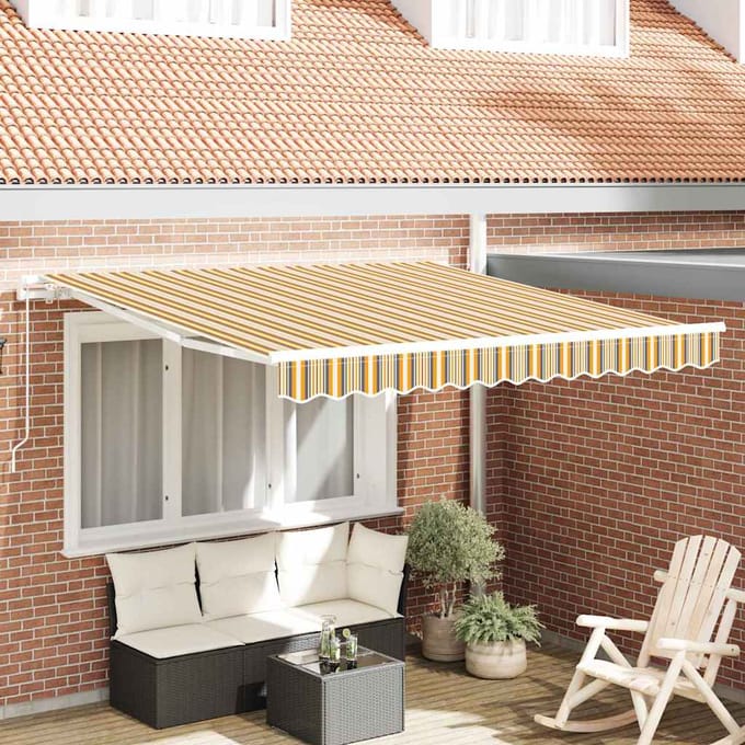 vidaXL - Uitschuifbare - luifel - Meerkleurig - 300 - x - 250 - x - 165 - cm