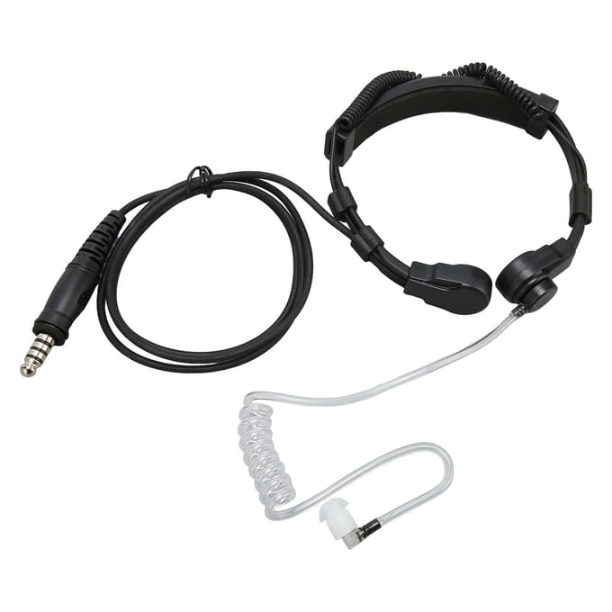 U94 PTT Adapter Handsfree Push to Talk Militaire Adapterkabel met Keelmicrofoon Oortje voor Alan