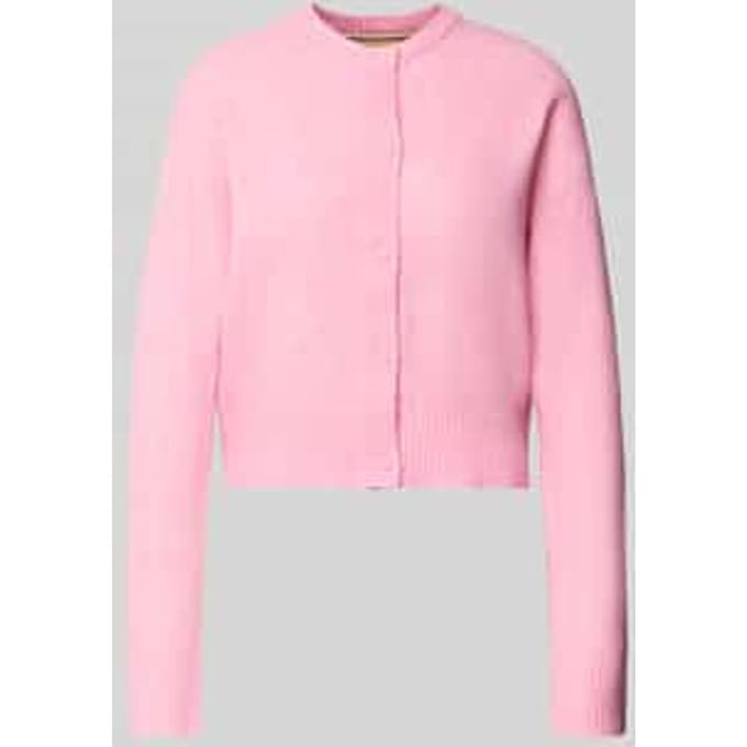 Regular fit gebreid jack met wol Model 'NATALIE'