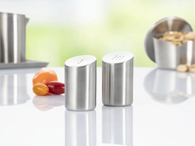 Esmeyer zout- en peperstrooierset VISTA, zilver
