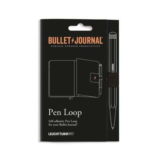 Leuchtturm1917 bullet journal pen loop zelfklevende pennenlus, zwart