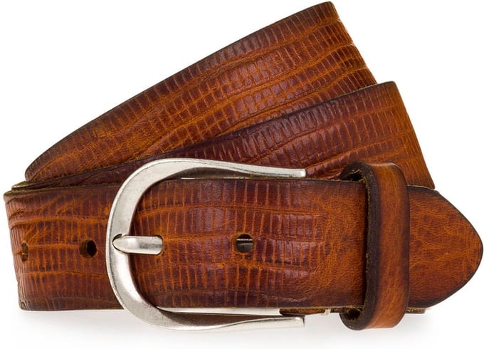b.belt Riem Leder - Dames - 105 cm - cognac
