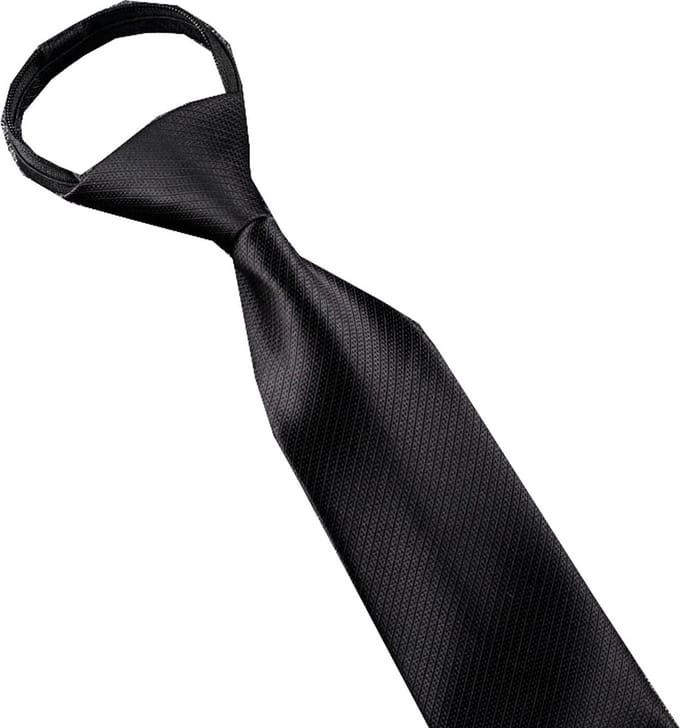 Stropdas Heren - Ritssluiting - Knoopvrij - Easy Tie - Zwart