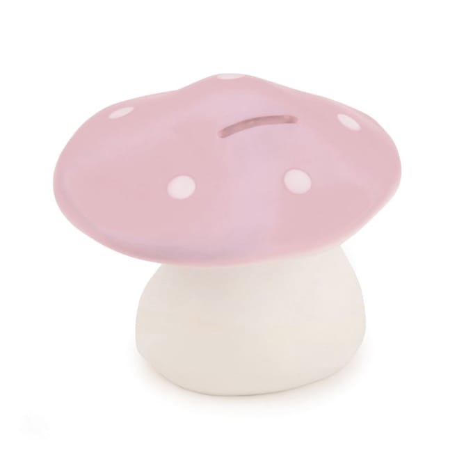 Egmont Toys spaarpot paddenstoel roze - kindercadeau 11 cm.