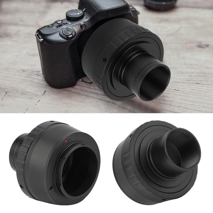 Aluminium Alloy T2-NX 1.25inch Telescope to For Samsung NX Mount Camera Adapter Ring black