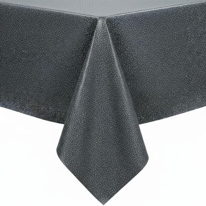Protecttable - Tafelzeil Stipjes Grijs 140x250cm - Tafelkleed Afwasbaar - Kunststof
