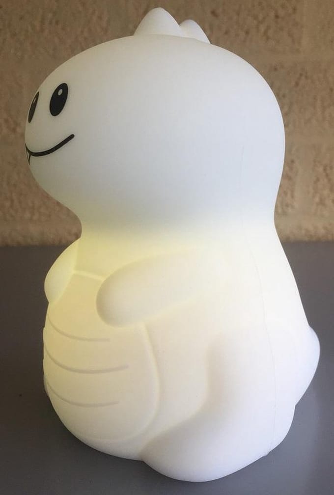 Nachtlamp silecone Dino met afstandsbediening