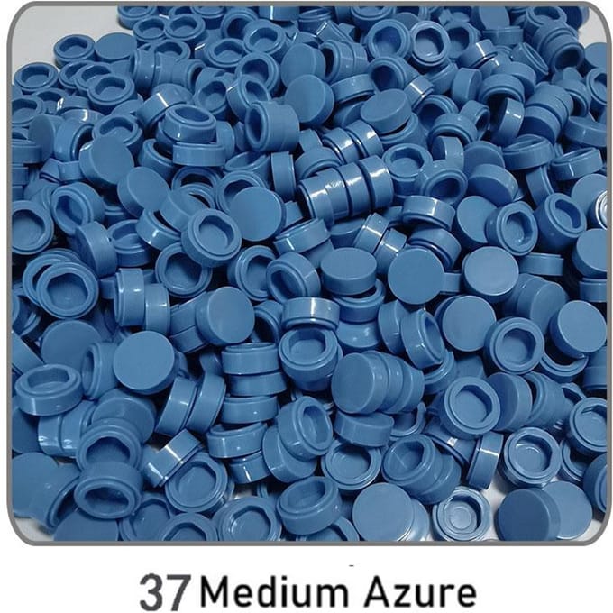 1000 Stuks Bouwstenen Platte Tegel 1x1 Ronde Baksteen 1*1 DOE-HET-ZELF Technisch Component Gericht op Leren ideaal voor 1000 pieces