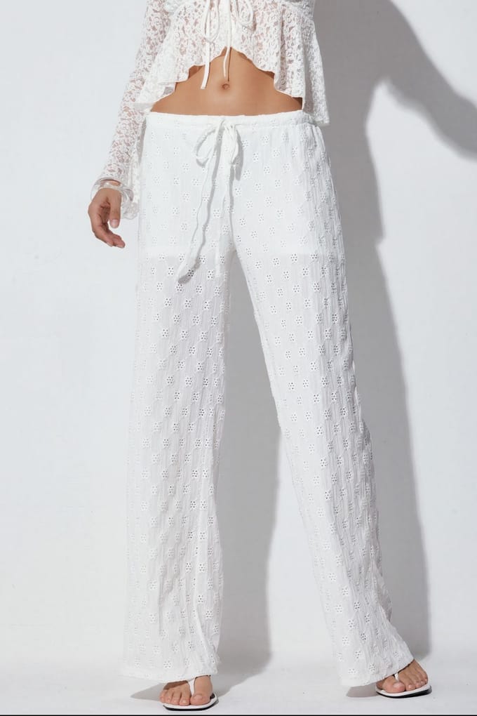 Dames Katoenen Rechte Broek