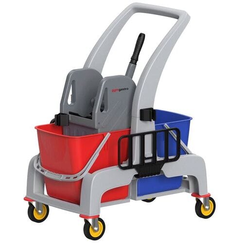 GGM Gastro Reinigungswagen - 2 Behälter & Mopwringer