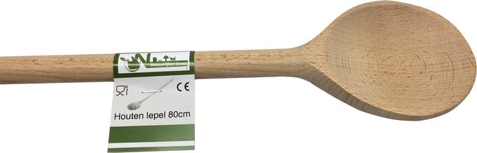 Houten lepel 80 cm rond - Houten spatel - Brouwlepel