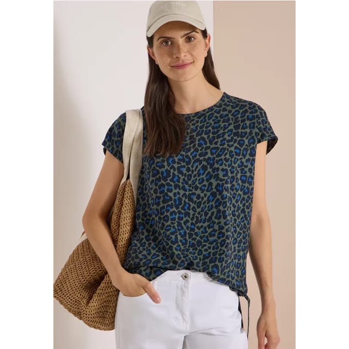 Blouse met afhangende schouders en strik