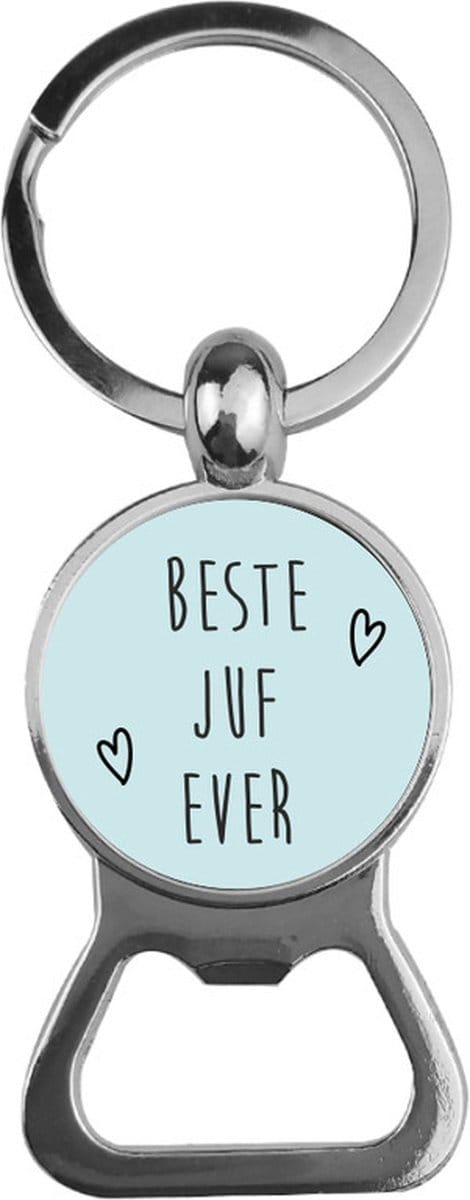 Bieropener Glas - Beste Juf Ever