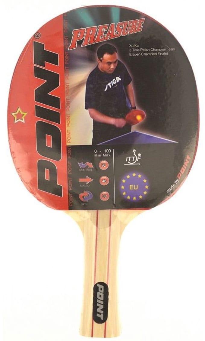 Point Preasure Tafeltennisracket - Ideale controle voor beginners