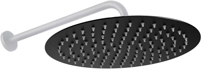 Rea - Regendouche Black Matt 25cm - 25 x 25 cm