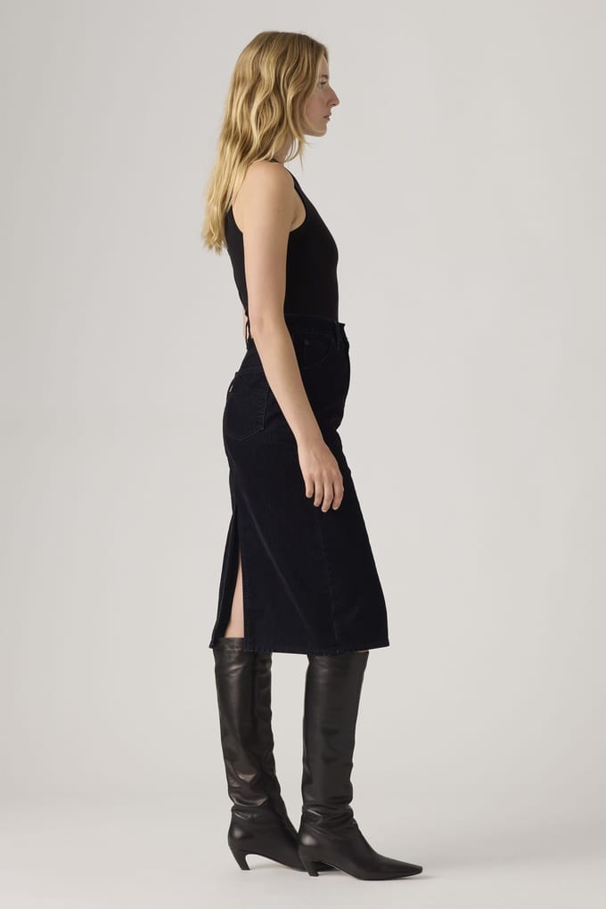 Levi's High Rise Back Slit Skirt Blue Taglia: W27 | Minigonne Outlet | Donna | Blu