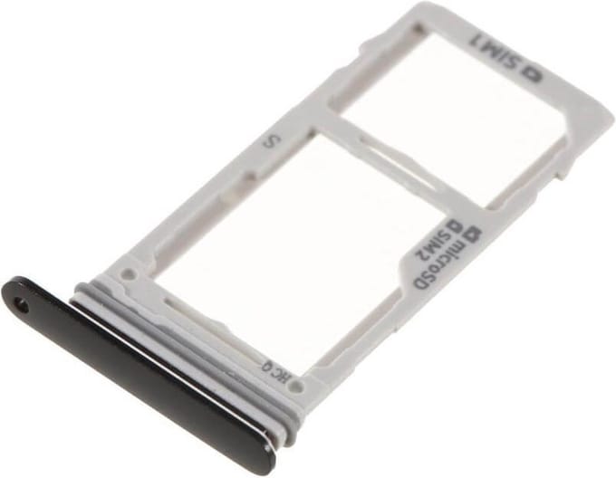 Sim en SD kaart houder voor Samsung Galaxy S9 /S9 Plus - zwart